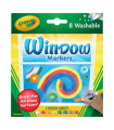 ROTUL.CRAYOLA LAVABLE VENTANA CAJA 8