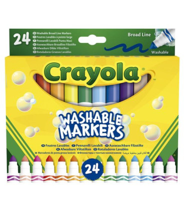 ROTUL.CRAYOLA LAVABLE P.MAXI CAJA 24