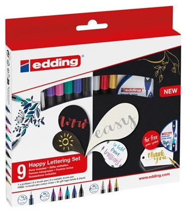 ROTUL.EDDING 1340 BRUSHPEN HAPPY 9+2S