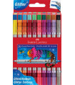 ROTUL.FABER C.DOBLE PUNTA GLITTER CAJA 2