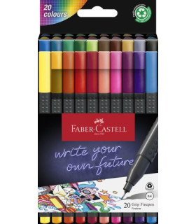 ROTULADOR FABER GRIP FINEPEN ESTUCHE 20