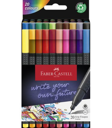 ROTULADOR FABER GRIP FINEPEN ESTUCHE 20