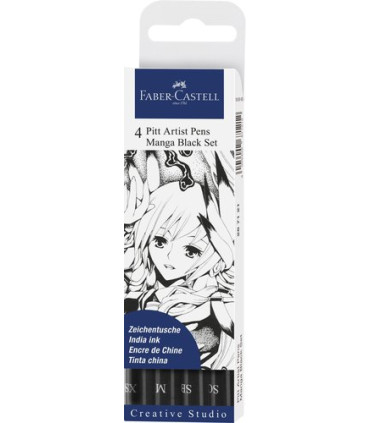 ROTUL.FABER PITT MANGA ESTUCHE DE 4