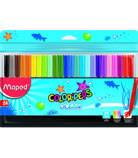 ROTUL.MAPED COLOR´PEPS OCEAN ESTUCHE 24