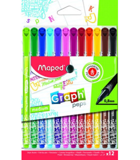 ROTUL.MAPED GRAPH PEPS DECO ESTUCHE 12
