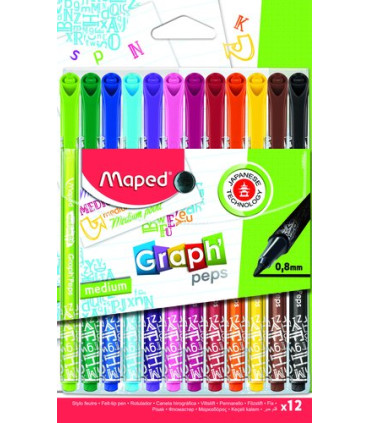 ROTUL.MAPED GRAPH PEPS DECO ESTUCHE 12