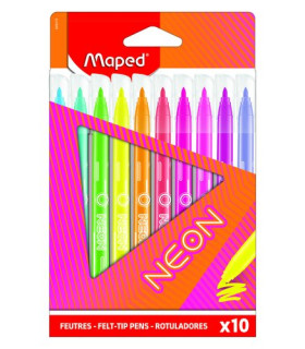 ROTUL.MAPED NEON ESTUCHE 10