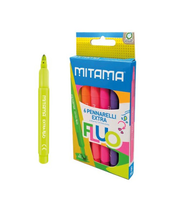 ROTULADOR MITAMA SUPER FLUO CAJA 6