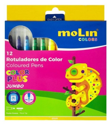 ROTUL.MOLIN COLOR P. JUMBO ESTUCHE 12