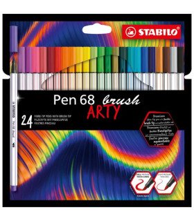 ROTUL.STABILO PEN BRUSH ARTY LINE  C/24