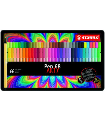 ROTUL.STABILO PEN 68 ARTY EST.METAL 66