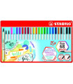 ROTUL.STABILO PEN 68  BRUSH CAJA 25