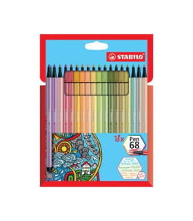ROTUL.STABILO PEN 68 CAJA CARTON de 18