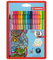 ROTUL.STABILO PEN 68 CAJA PLASTICO de 15