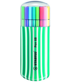 ROTUL.STABILO PEN 68 ESTUCHE 20 ZEBRUI