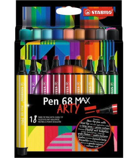 ROTUL.STABILO PEN 68 MAX ARTY LINE C/18