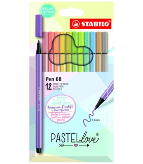 ROTUL.STABILO PEN 68 PASTEL LOVE e.12