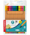 ROTUL.STABILO POINT 88 NEON ESTUCHE 15