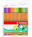 ROTUL.STABILO POINT 88 ESTUCHE 18
