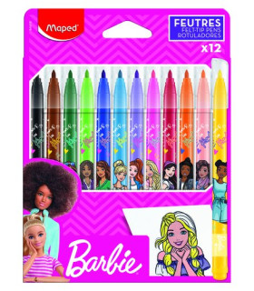 ROTUL.MAPED BARBIE ESTUCHE 12
