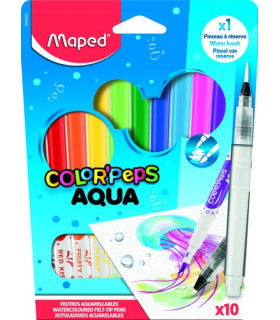 ROTUL. MAPED AQUA E.10 +PINCEL