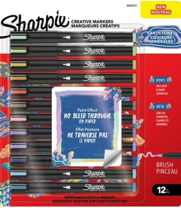 ROTUL.SHARPIE CREAT. P.PINCEL C.TIE. BL.