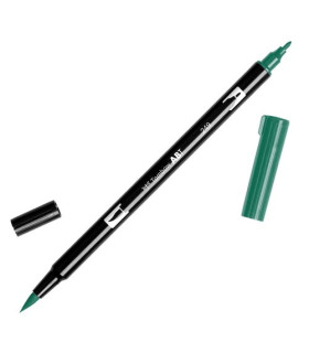 ROTULADOR TOMBOW DOBLE PUNTA PINC. VERDE