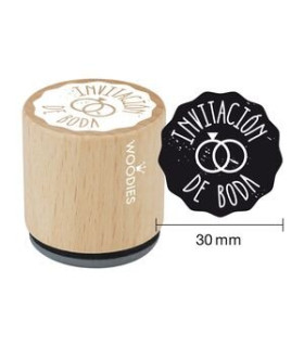 SELLO COLOP WOODIES INVITACION BODA 2