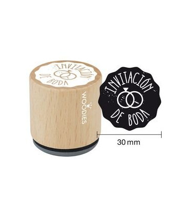 SELLO COLOP WOODIES INVITACION BODA 2