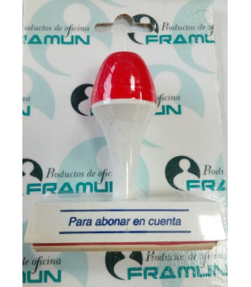 SELLO MANUAL  PARA ABONAR EN CUENTA