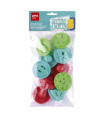 SELLOS APLI GOMA EVA CON MANGO B/10