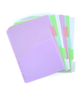 SEPARADORES COLORLINE PP BLUSH A4 10 ps
