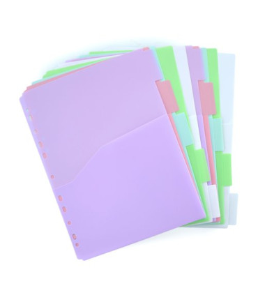 SEPARADORES COLORLINE PP BLUSH A4 10 ps