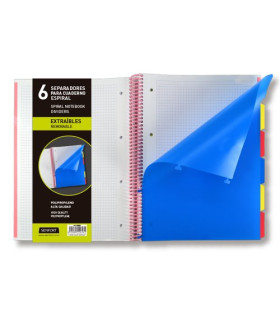 SEPARADORES SENFORT PP  EXTRAIBLES A4 6p