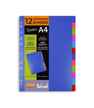 SEPARADORES SENFORT PP A4 12ps.