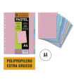 SEPARADORES SENFORT PP PASTEL A4 8ps.
