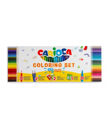 SET CARIOCA COLORING 65 PZAS.