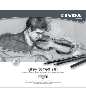 SET LYRA REMBRANDT T. GRISES C/25