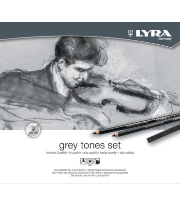SET LYRA REMBRANDT T. GRISES C/25