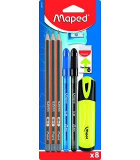 SET MAPED ESCRITURA 8 PIEZAS
