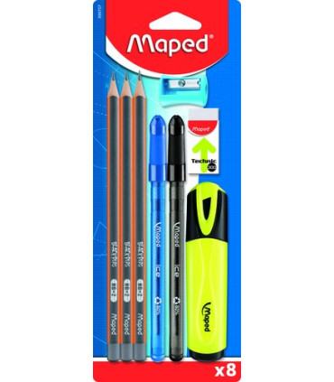 SET MAPED ESCRITURA 8 PIEZAS
