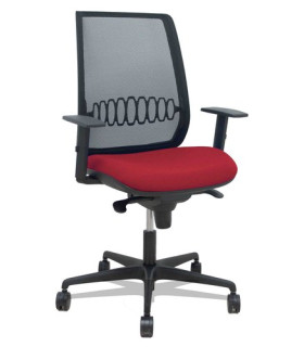 SILLA PIQUERAS ALARES C/BRAZOS GRANATE