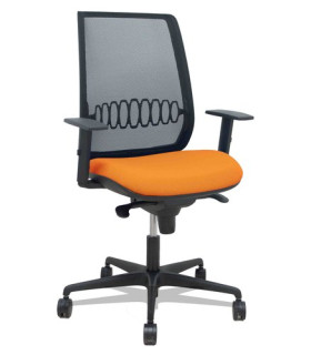 SILLA PIQUERAS ALARES C/BRAZOS NARANJA