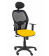 SILLA PIQUERAS ALOCEN NEGRO Y AMARILLO