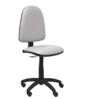 SILLA PIQUERAS AYNA SIMILPIEL GRIS CLARO