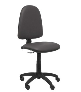 SILLA PIQUERAS AYNA SIMILPIEL GRIS OSCUR