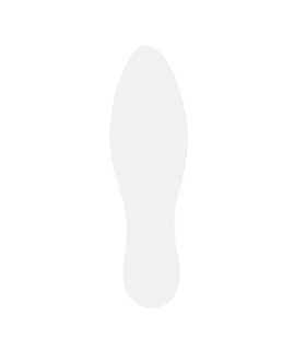 SIMBOLO ADH. FORMA  HUELLA  BLANCO B/10