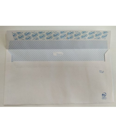 SOBRE SAM 115x225 BCO.90g OP.VI C/500