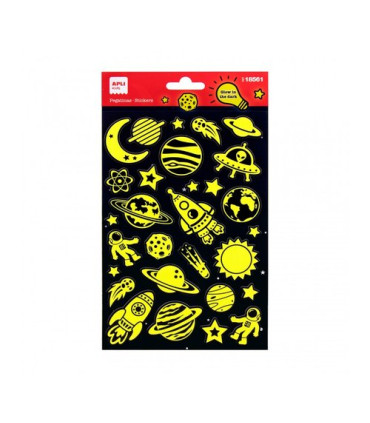 STICKERS APLI (18561) Bl.1h. ESPACIO LUM