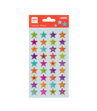 STICKERS APLI (20206) Bl.1h.ESTRELLAS RA